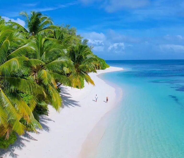 stunning beauty of beach with white sand